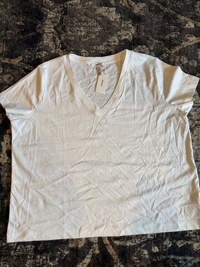 SPANX White V-Neck Short Sleeve Tee NWT size 3X